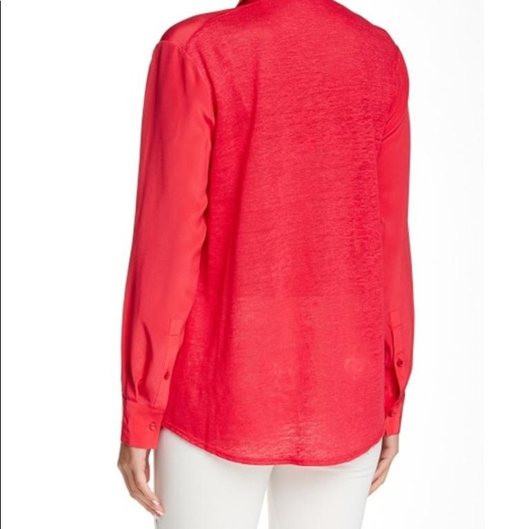 Vince Mixed Media Button Down Size XS - Picture 2 of 7